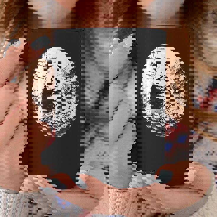 たこ焼き パンダ 水墨画 日本食 大阪 おもしろ 和風 動物 コーヒーマグ 面白い贈り物