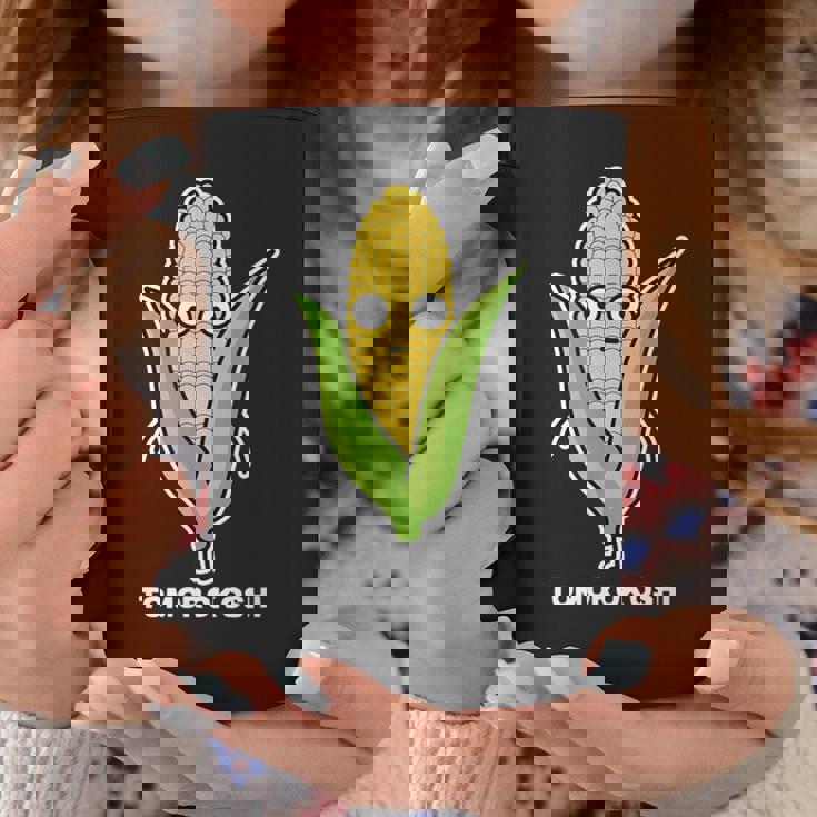 とうもろこし 顔 イラスト かわいい おもしろ 面白い 簡単 シンプル ゆるい 野菜 コーヒーマグ 面白い贈り物