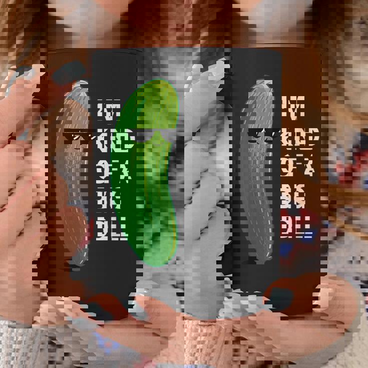 アイム・カインド・オブ・ア・ビッグ・ディルのフード・ダジャレ変なピクルス・キュウリ コーヒーマグ 面白い贈り物