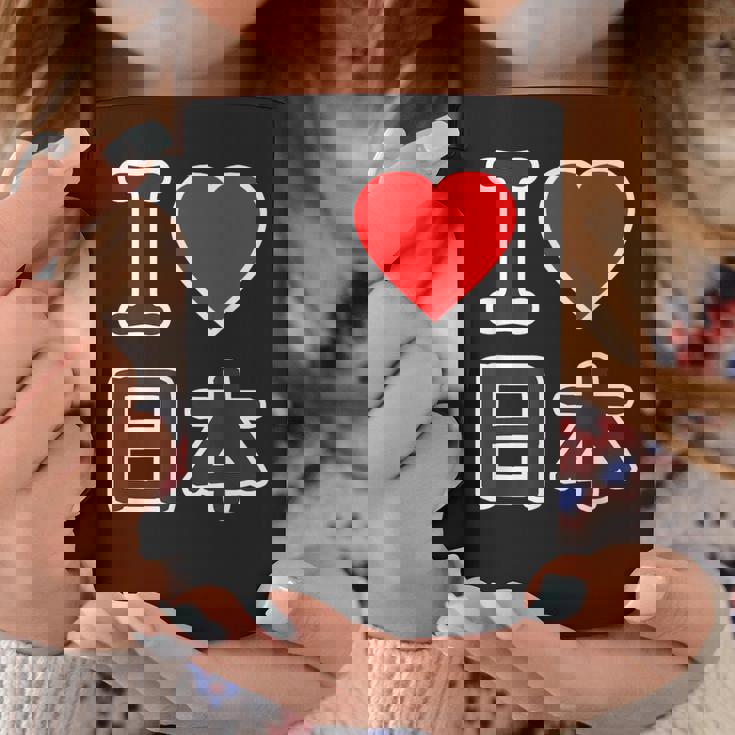 アイラブ 日本（I Love ニッポン）大きな文字 Japan Nippon【世界の都市】ジモtティ メッセージ・面白 コーヒーマグ 面白い贈り物