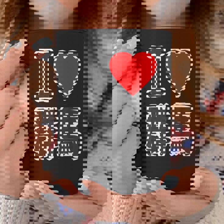 アイラブ・群馬（I Love ハート）Big 大きな文字 ハート【47都道府県】ジモtティ 旅行お土産 面白 コーヒーマグ 面白い贈り物