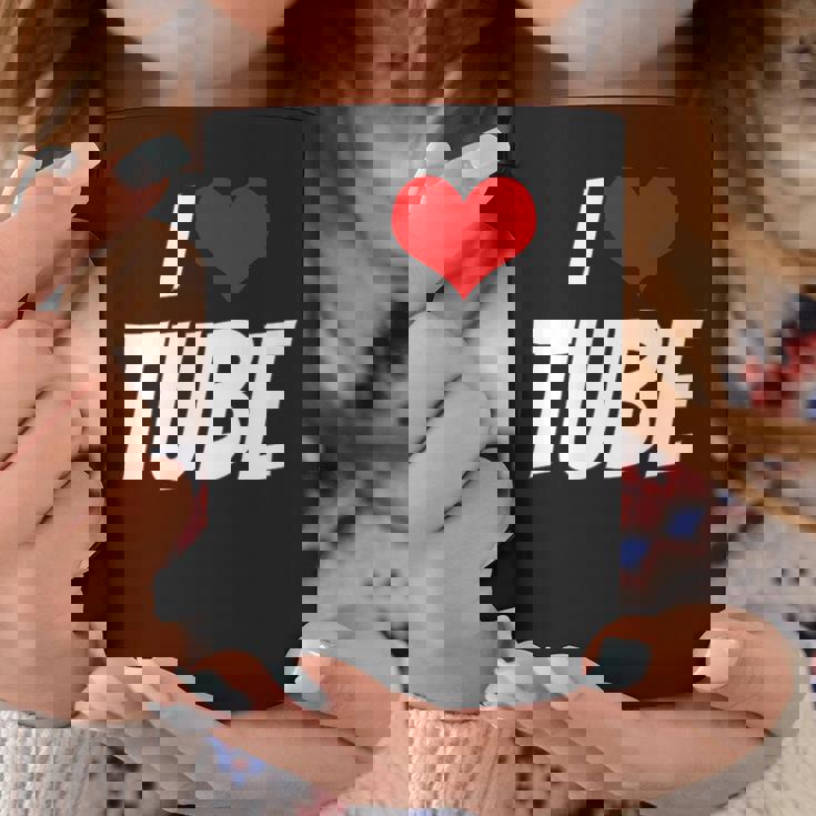 アイ・ラブ・チューブ・ハート コーヒーマグ 面白い贈り物