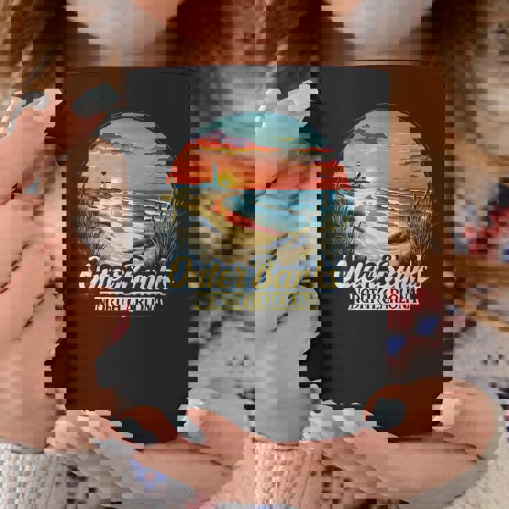 アウターバンクス ノースカロライナ コースタル サンセット ビーチ 灯台 コーヒーマグ 面白い贈り物