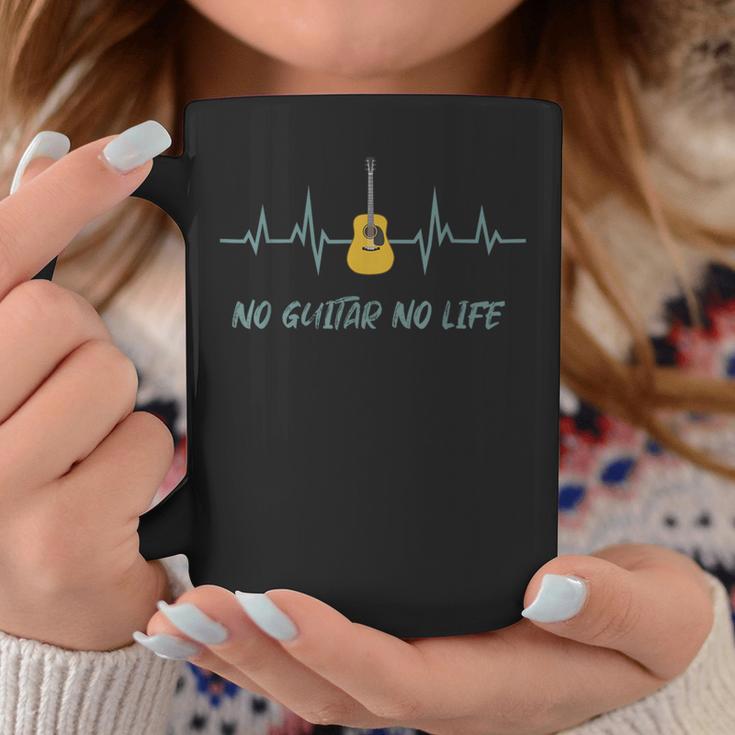 アコースティックギター No Guitar No Life ファニーギタリストミュージシャン コーヒーマグ 面白い贈り物