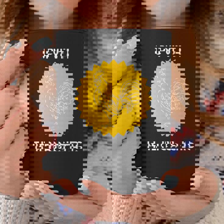 アップ・ウィズ・ザ・ルースターズ コーヒーマグ 面白い贈り物