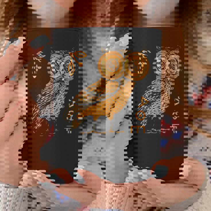 アテナのフクロウ ギリシャ神話 古代ギリシャ コーヒーマグ 面白い贈り物