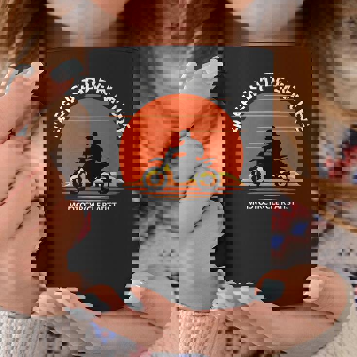 アドベンチャー バイク おもしろ オフロードバイク 人生は冒険だ ツーリング イラスト コーヒーマグ 面白い贈り物