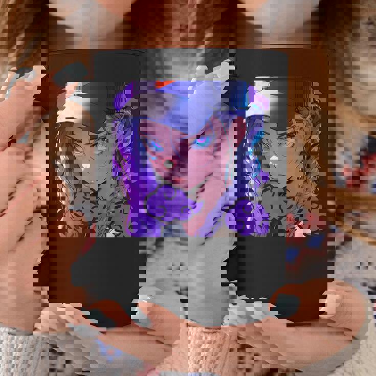 アニバエオタク美少女アニメ少女 紫髪ミステリアス コーヒーマグ 面白い贈り物