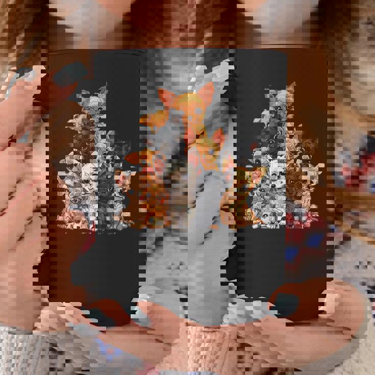 アニメ カワイイ チワワ 女の子 男の子 キッズ コーヒーマグ 面白い贈り物