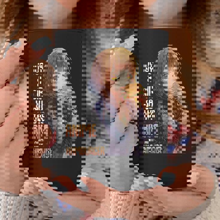 アニメとハンバーガーが大好きな女の子 コーヒーマグ 面白い贈り物