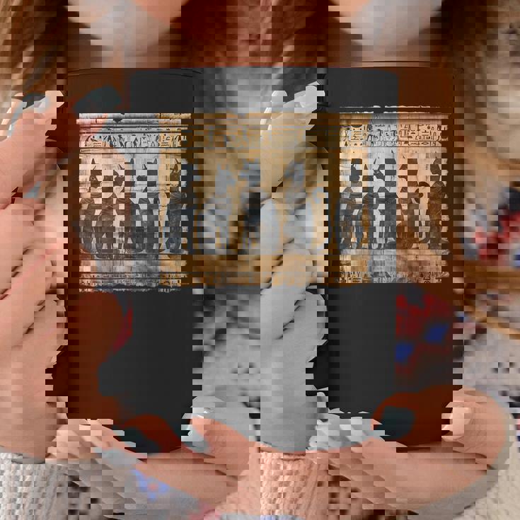 アヌビス 子猫 パピルス スクロール ピラミッド エジプトアート 猫 コーヒーマグ 面白い贈り物