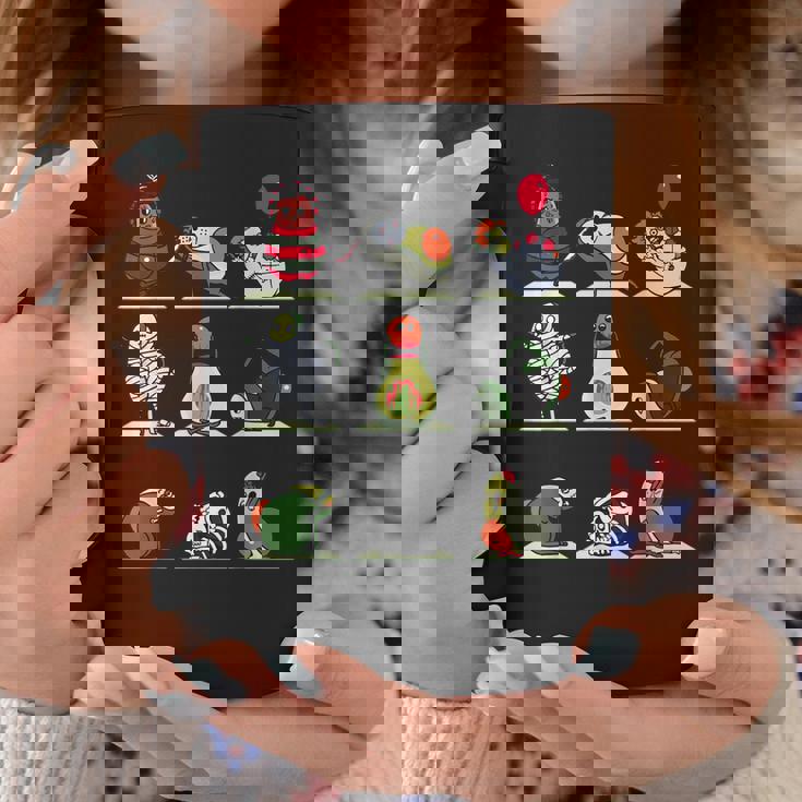 アボカド ヨガ ハロウィン モンスター コーヒーマグ 面白い贈り物