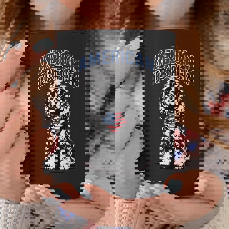 アメリカンコッカーアイコン愛国コッカースパニエル コーヒーマグ 面白い贈り物