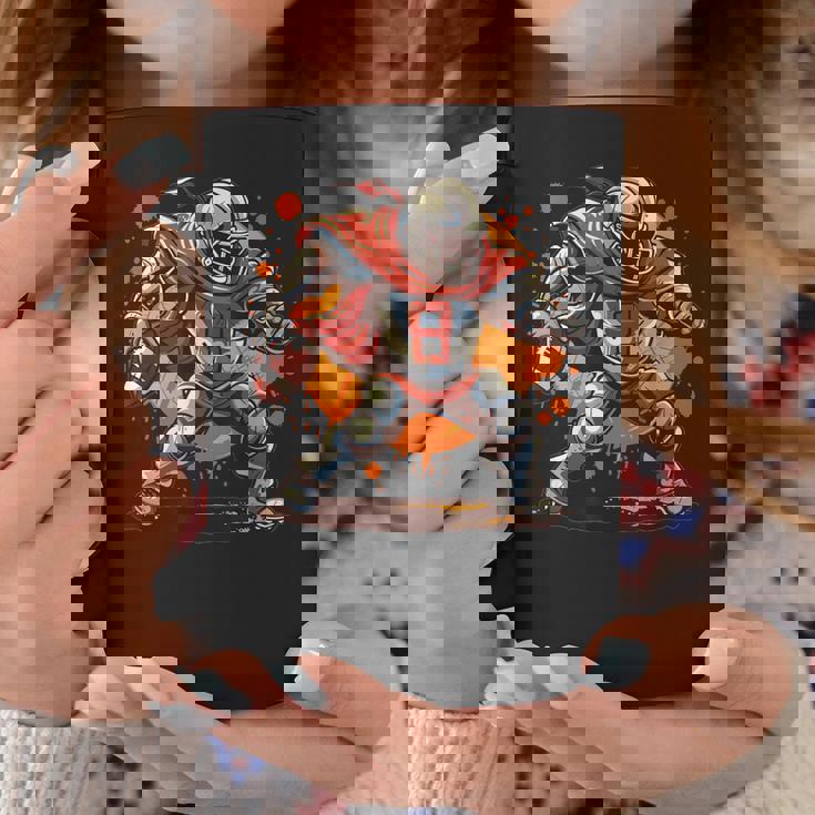 アメリカンフットボールのコスチュームを着たストロングナイト。 コーヒーマグ 面白い贈り物