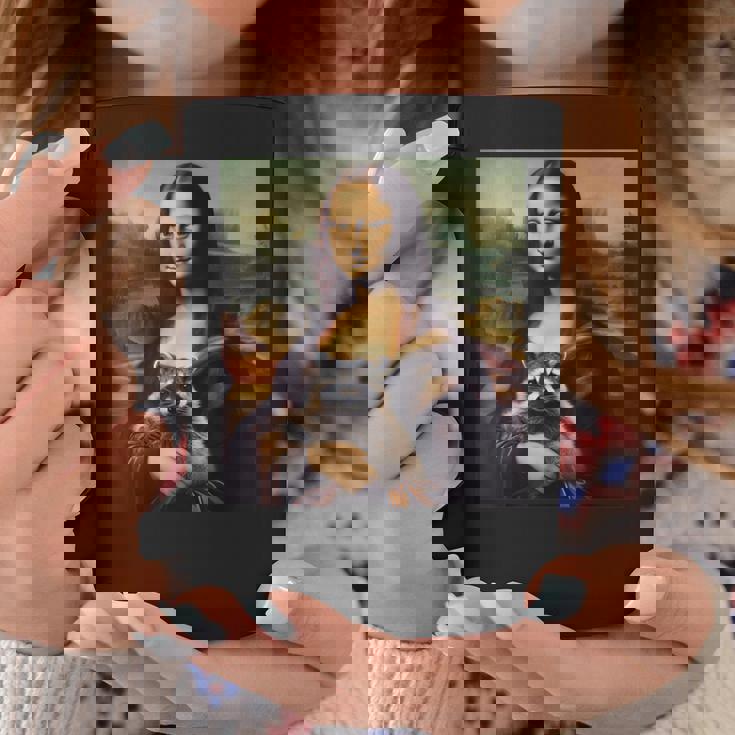 アライグマとモナリザ コーヒーマグ 面白い贈り物