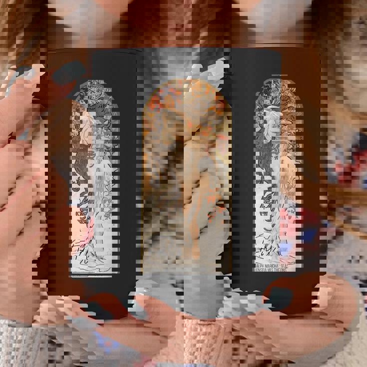 アルフォンス・マリア・ミュシャの「四季」-秋 コーヒーマグ 面白い贈り物