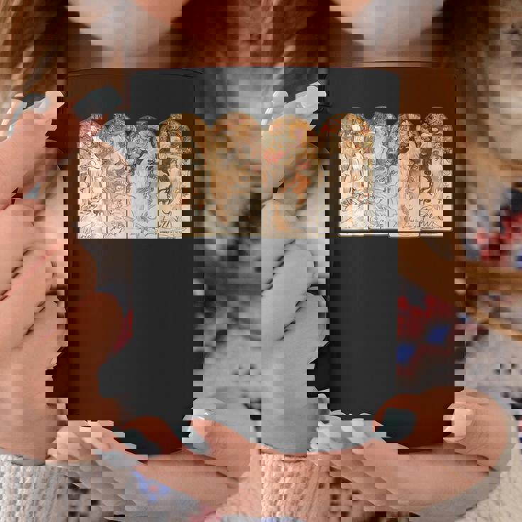 アルフォンス・マリア・ミュシャの季節 コーヒーマグ 面白い贈り物