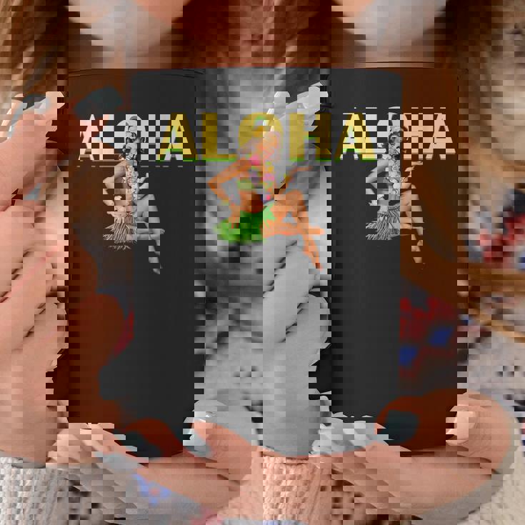 アロハ ハワイアン レトロ ヴィンテージ ピンナップガール ハワイ コーヒーマグ 面白い贈り物