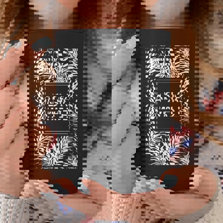 アロハ メイド トロピカル ヤシの木 ハワイ コーヒーマグ 面白い贈り物