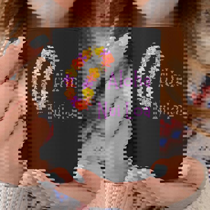 アロハヌイロアハワイアンとても愛し合うフラワーレイ コーヒーマグ 面白い贈り物