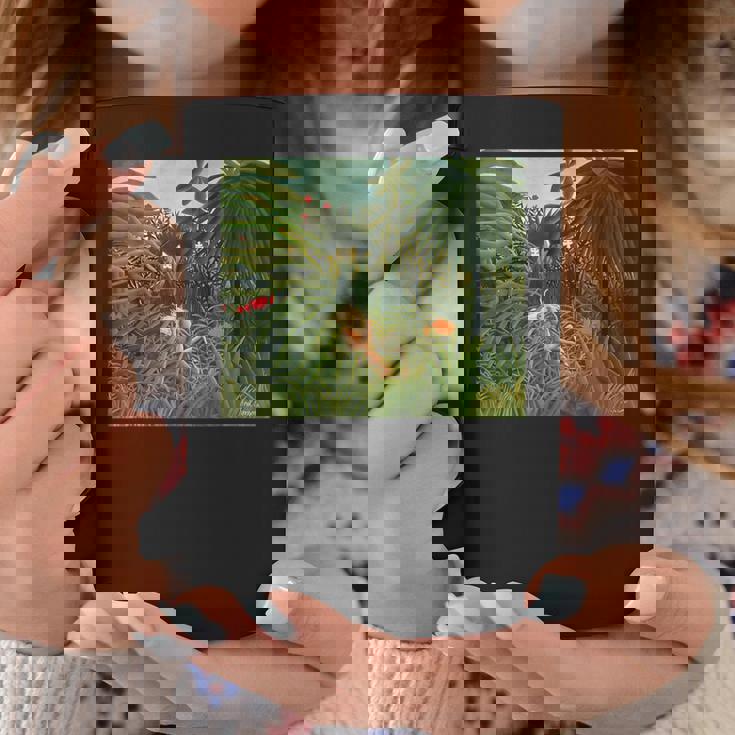 アンリ・ルソー作 ジャガー 馬を攻める1910 コーヒーマグ 面白い贈り物