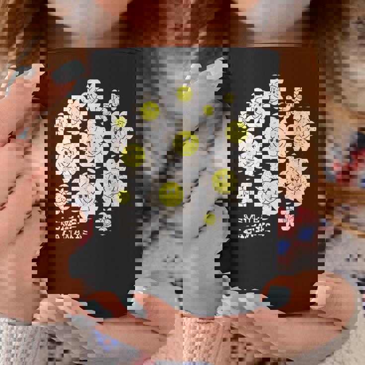 イエロー スマイル 顔 花mile Always キッズ 幼児 女の子 コーヒーマグ 面白い贈り物