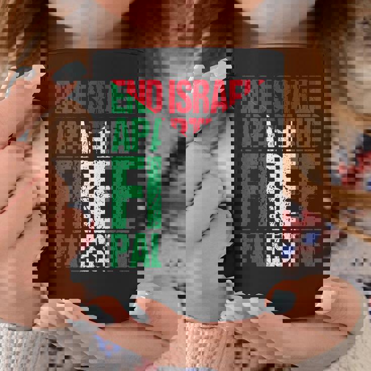 イスラエルのアパルトテッドフリーパレスチナを終えましょう コーヒーマグ 面白い贈り物