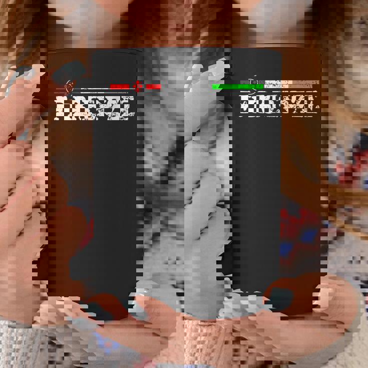 イタリア、フィレンツェのお土産、トリコロールとイタリアの国旗。 コーヒーマグ 面白い贈り物