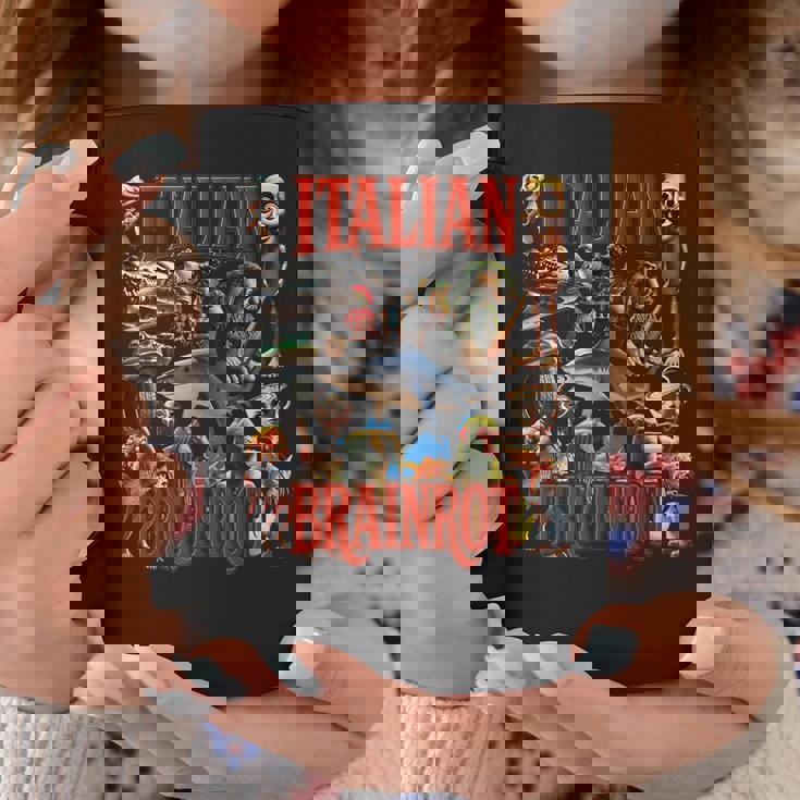 イタリアンブレイン レッド ウイルス ミーム マニア グラフィック コーヒーマグ 面白い贈り物