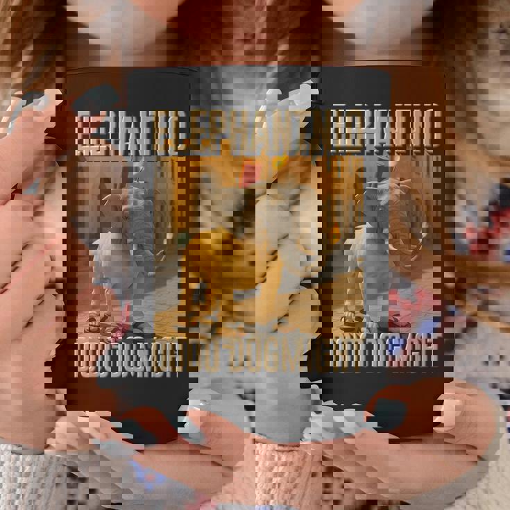 イタリアンブレインロットキャラクター エレファントニオ・ドードー ドッグマイ・ミーム コーヒーマグ 面白い贈り物