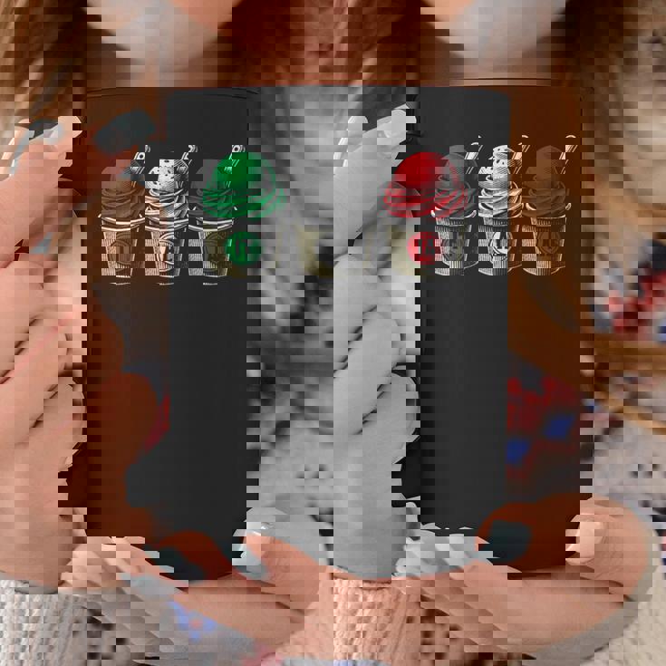 イタリア国旗カラーのイタリアジェラートカップ コーヒーマグ 面白い贈り物