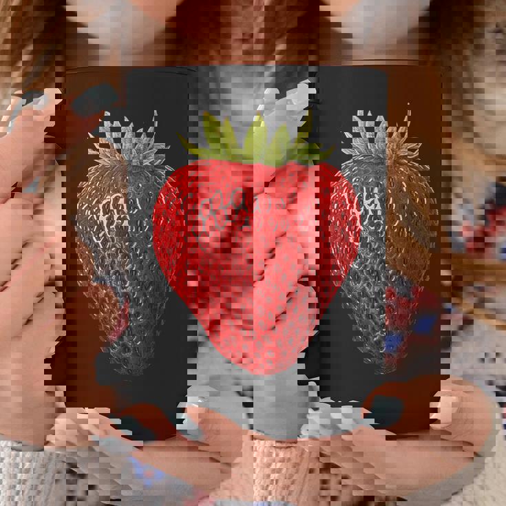 イチゴ イラスト アート フルーツ グラフィック モチーフ コーヒーマグ 面白い贈り物