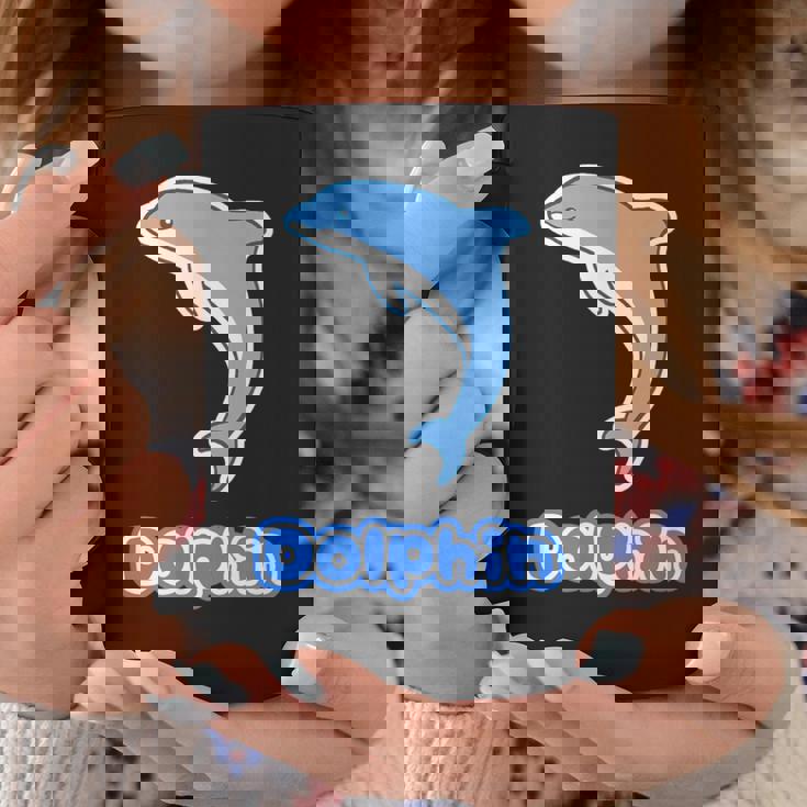 イルカ Dolphin ドルフィン【どうぶつフレンズ】水族館 海の生き物 ゆるくて かわいい 動物 イラスト コーヒーマグ 面白い贈り物