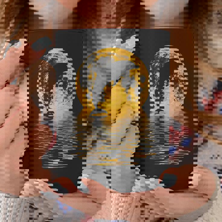 イルカ 海 夕日 月 反射 自然 恋人 ギフト コーヒーマグ 面白い贈り物