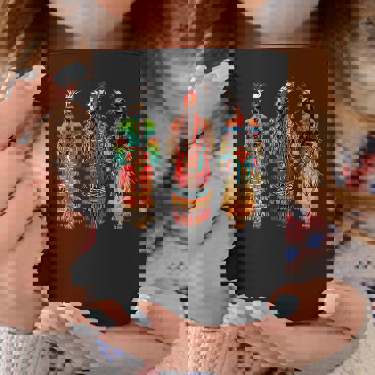 インディアン族 ネイティブアメリカン フェザーヘッドドレス インディアンチーフ コーヒーマグ 面白い贈り物