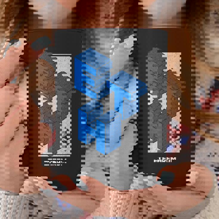 イーサリアム クリプトアイソメトリックテキスト Eth 暗号通貨シャツ コーヒーマグ 面白い贈り物