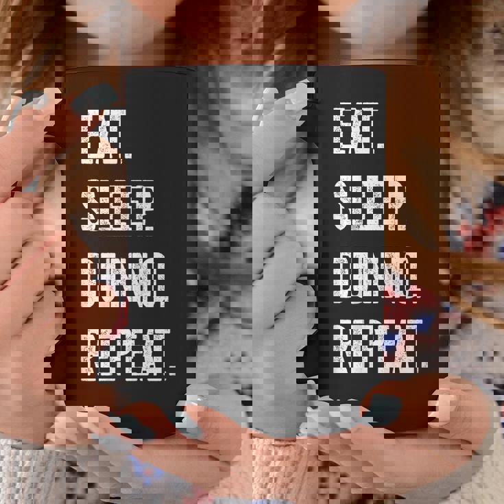 イート・スリープ・ディスクダンノ・リピート コーヒーマグ 面白い贈り物