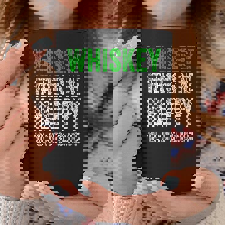 ウィスキーは私を幸せにします、You Noto Much ウイスキー コーヒーマグ 面白い贈り物