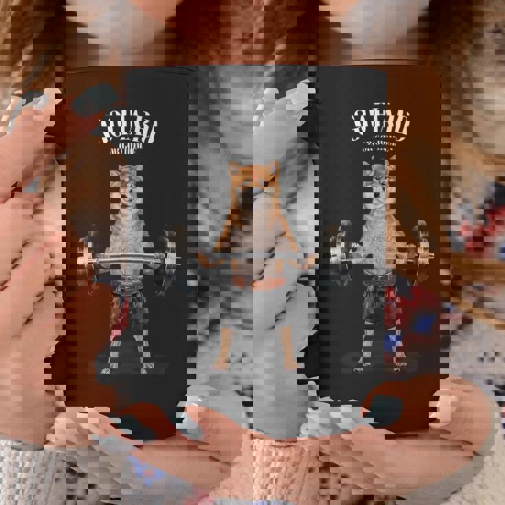 ウェイトリフティング 筋トレ バーベル やる気がないなら家に帰れ柴犬 しばいぬ 犬 コーヒーマグ 面白い贈り物