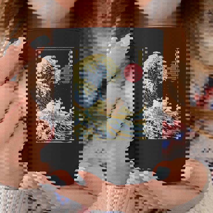 ウエストハイランド ホワイトテリア ウェスティ 日本神奈川波 コーヒーマグ 面白い贈り物