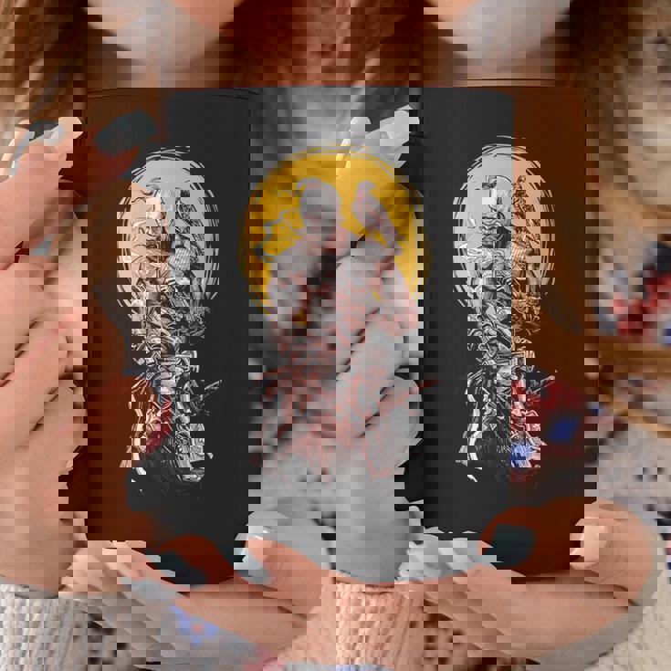 ウクライナのコサック戦士が剣を握り、ウクライナのために戦う コーヒーマグ 面白い贈り物