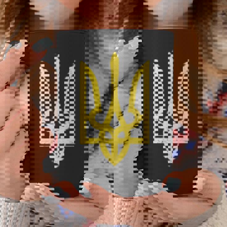 ウクライナのトライデントシンボル ウクライナ支援愛国 コーヒーマグ 面白い贈り物