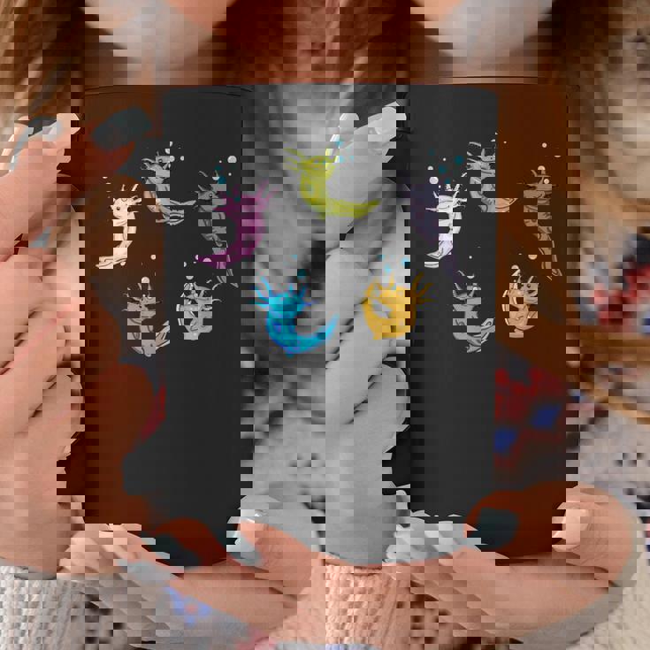 ウーパールートル メキシコウォーターサラマンダー カラフルなウーパールーパー コーヒーマグ 面白い贈り物