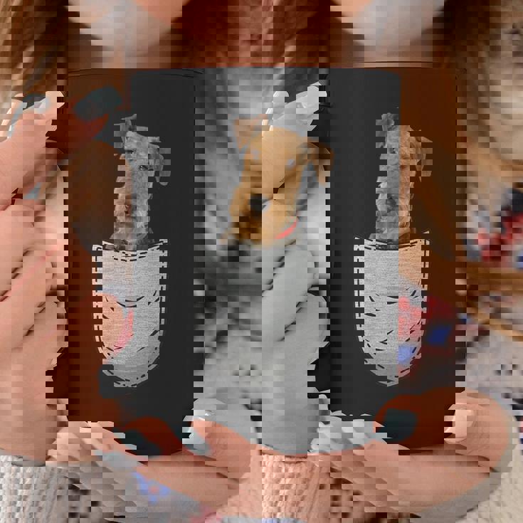 エアデールテリアウォーターサイドビングリーチェストポケットポケット コーヒーマグ 面白い贈り物