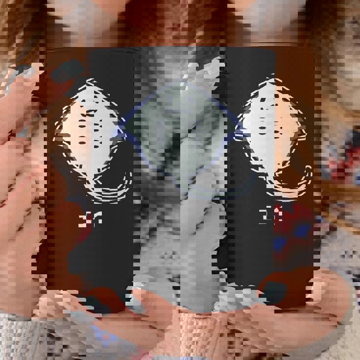 エイ エイの裏側 顔 笑顔 魚類 シンプル 簡単 かわいい おもしろ イラスト エイ好き コーヒーマグ 面白い贈り物