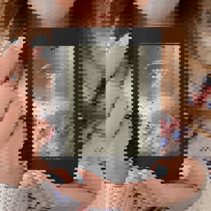 エイリアン Ufo の侵略 面白いハムスターの自撮り コーヒーマグ 面白い贈り物