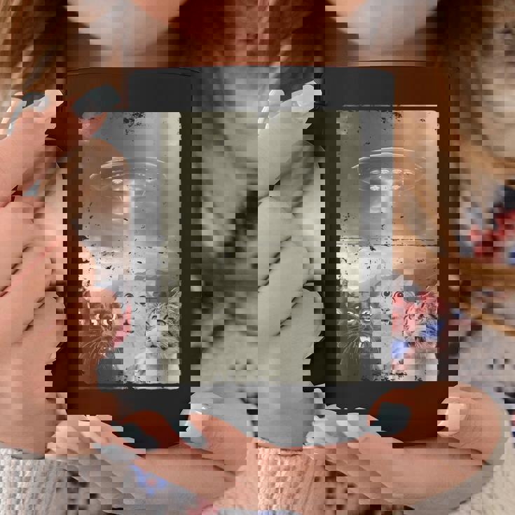 エイリアン Ufo ファニー キャッツ エイリアンの侵略猫 コーヒーマグ 面白い贈り物