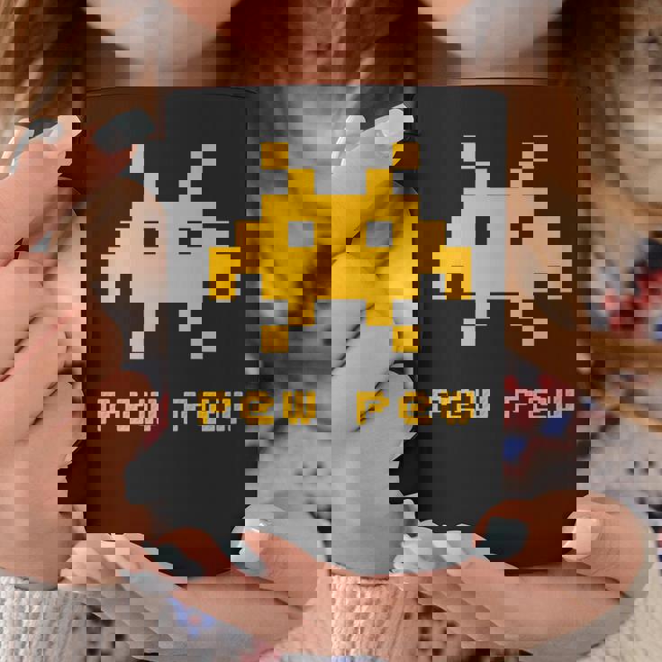 エイリアンインベーダーズピューピュースペース8ビットレトロビデオゲームギフト コーヒーマグ 面白い贈り物