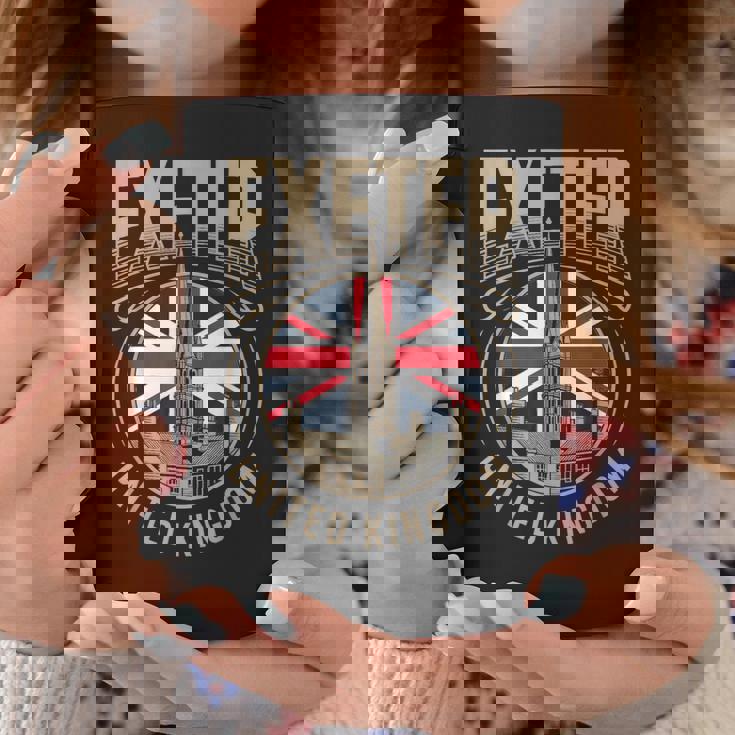 エクセター イギリス トラベル シティ バイブス コーヒーマグ 面白い贈り物