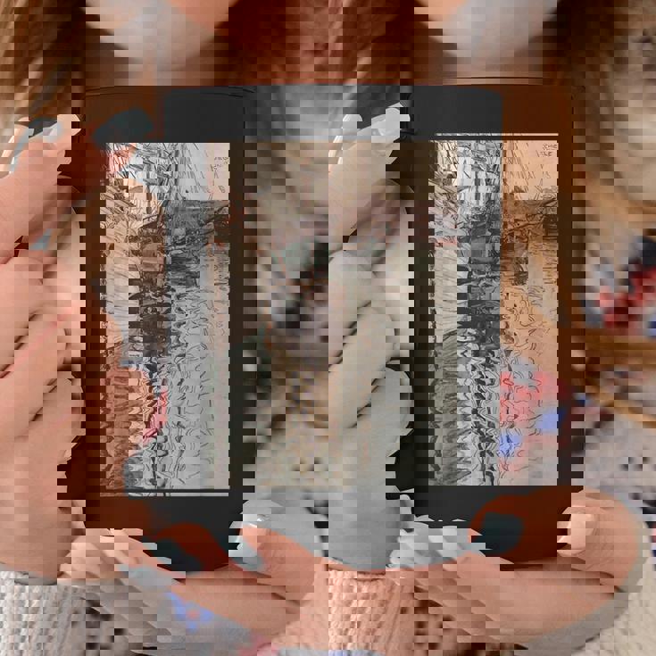 エゴン・シーレ作「トリエステの港」1907 コーヒーマグ 面白い贈り物